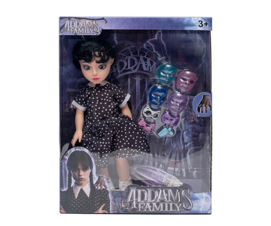 Addams Family Wednesday Doll Set